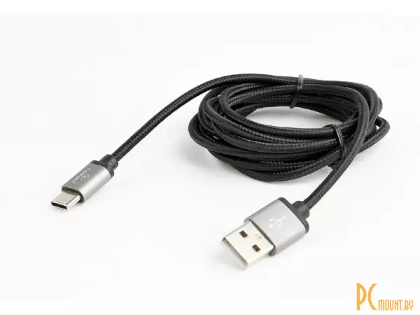 Кабель USB2.0 Type-C Gembird CCB-mUSB2B-AMCM-6 1.8m, Black