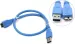 Кабель USB 3.0 AM-->micro-B 5bites UC3002-010, 1m