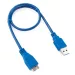 Кабель USB 3.0 micro Gembird CCP-mUSB3-AMBM-0.5M 0.5м